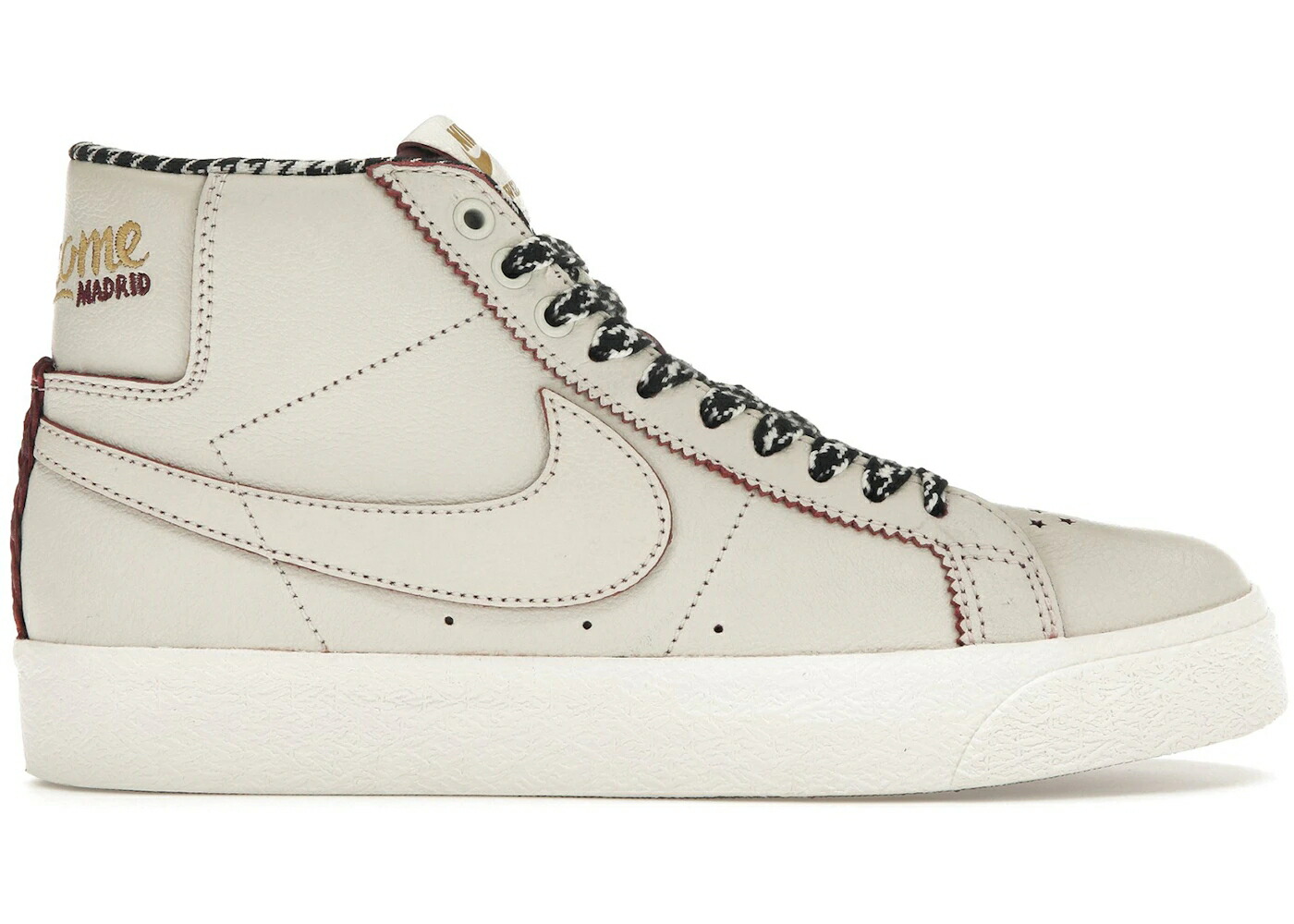 ナイキ エスビー ズーム ブレイザー ミッド 白色 ホワイト スニーカー メンズ NIKE SB ZOOM BLAZER MID QS WELCOME SKATEBOARDING / SAIL DARK BEETROOT WHITE