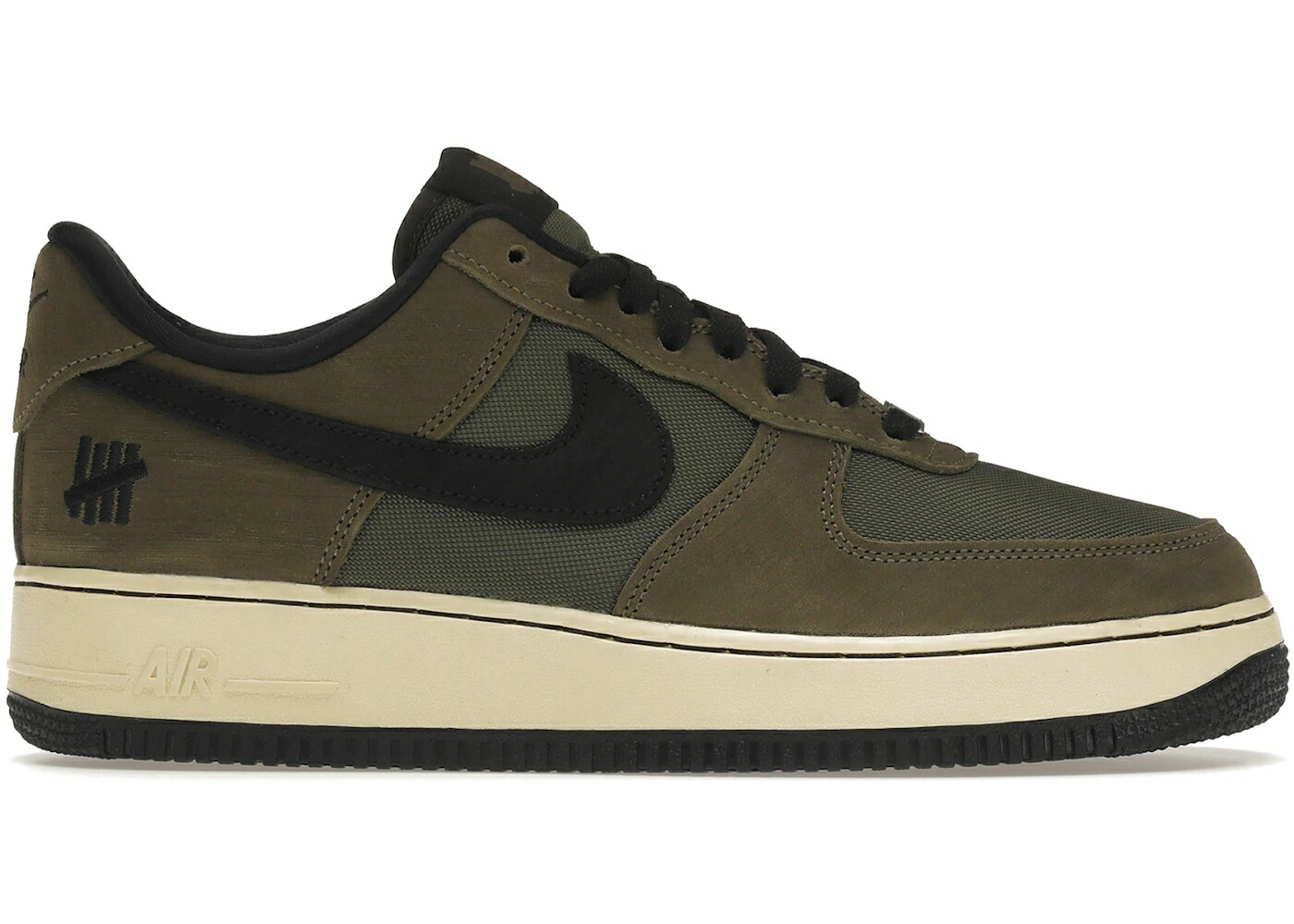 ナイキ アンディフィーテッド ダンク エアフォースワン カーゴ カーキ 黒色 ブラック エアフォース VS. スニーカー メンズ NIKE AIR FORCE 1 LOW SP UNDEFEATED BALLISTIC DUNK AF1 / CARGO KHAKI BLACK