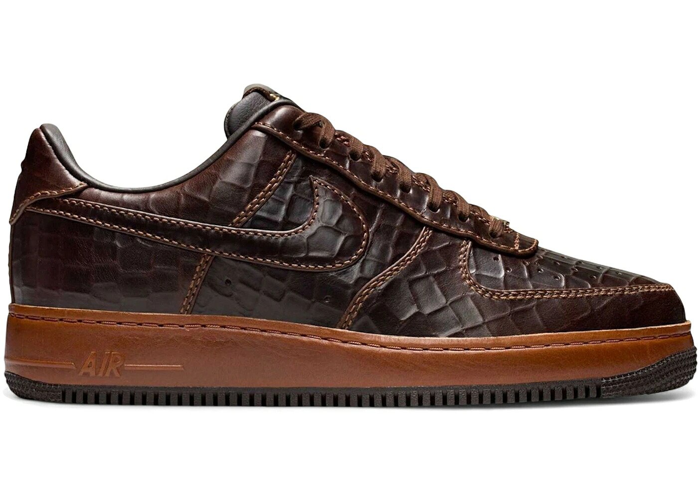 ナイキ 赤銅色 赤銅色 空軍 スニーカー メンズ NIKE AIR FORCE 1 LOW FAUNA BROWN CROC / FAUNA BROWN UNDERBRUSH FAUNA