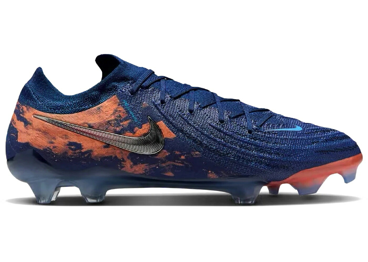 ナイキ エリート 青色 ブルー スニーカー メンズ NIKE PHANTOM GX II ELITE FG ERLING HAALAND FORCE9 BLUE VOID / BLUE VOID CHROME