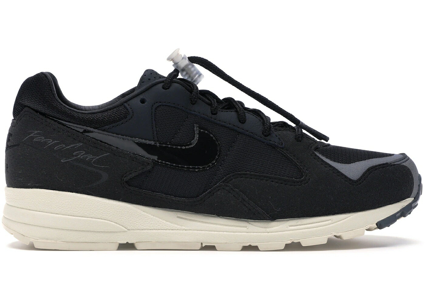 ナイキ 黒色 ブラック パール 白色 ホワイト フィアーオブゴッド スニーカー メンズ NIKE AIR SKYLON 2 FEAR OF GOD BLACK SAIL / BLACK PEARL WHITE SAIL