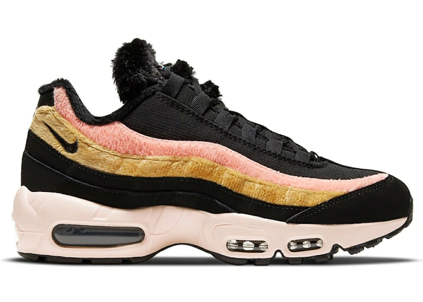 ナイキ マックス 黒色 ブラック エアマックス WOMEN'S スニーカー レディース NIKE AIR MAX 95 BLACK FUR (WOMEN'S) / BLACK MULTI|スニケス