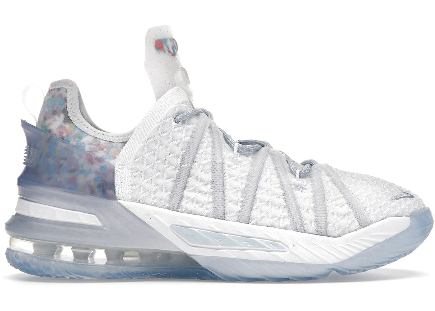 ナイキ レブロン 青色 ブルー 白色 ホワイト ジュニア キッズ NIKE LEBRON 18 NRG BLUE TINT (GS) / BLUE TINT WHITE CLEAR ベビー マタニティ スニーカー|スニケス