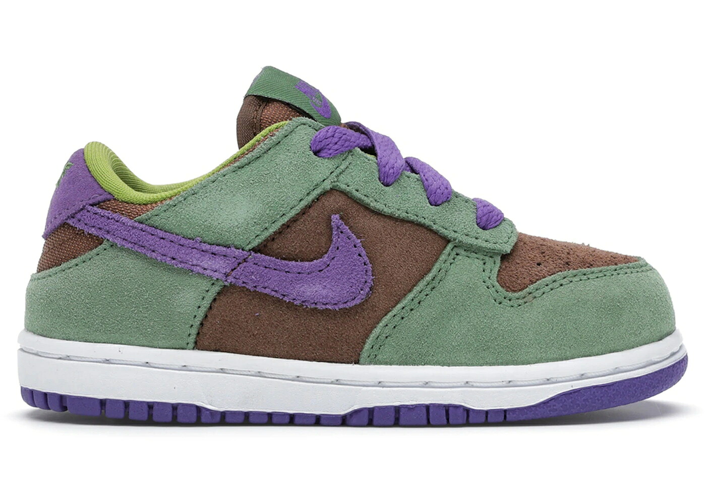 ナイキ ダンク 秋期 緑 緑であること ディープ 紫 パープル ダンクロー お坊っちゃん キッズ NIKE DUNK LOW VENEER (2020) (TD) / VENEER AUTUMN GREEN DEEP PURPLE
