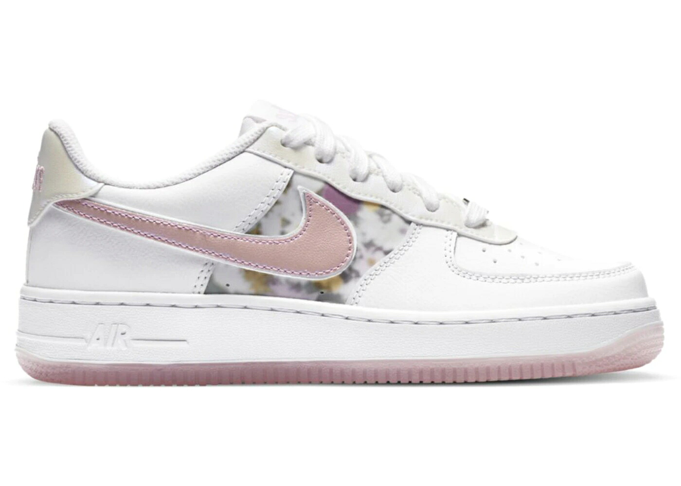 ナイキ 白色 ホワイト 銀色 シルバー エアフォース ジュニア キッズ NIKE AIR FORCE 1 LOW LV8 FLORAL (GS) / WHITE METALLIC SILVER LIGHT ベビー マタニティ スニーカー