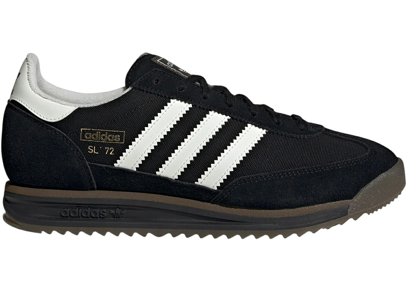 アディダス 黒色 ブラック 白色 ホワイト カーゴ 茶色 ブラウン コア スニーカー メンズ ADIDAS SL 72 RS BLACK OFF WHITE CARGO BROWN / CORE BLACK OFF WHITE CARGO BROWN｜スニケス