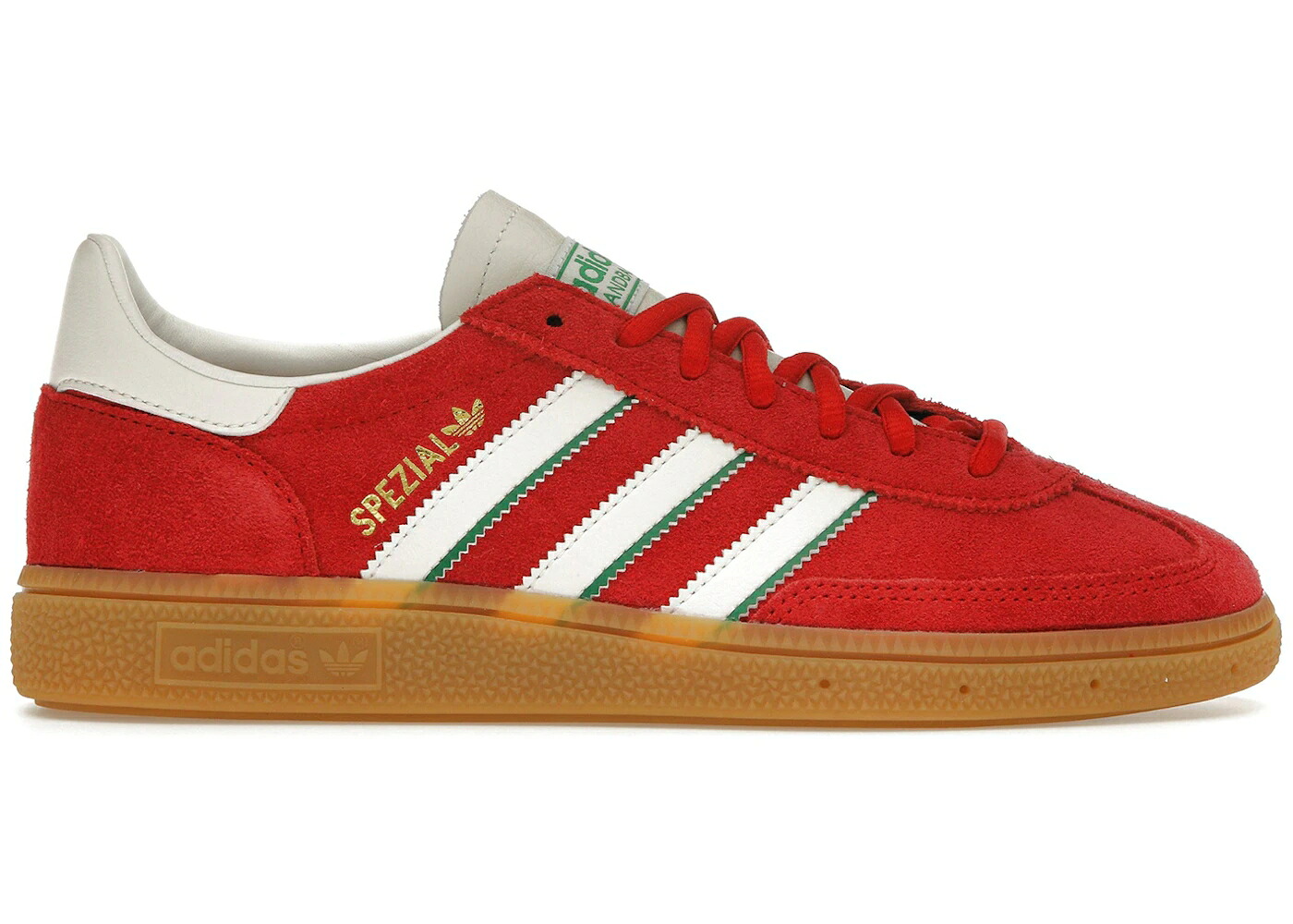 アディダス ハンドボール スペシアル 緑 グリーン 白色 ホワイト スニーカー メンズ ADIDAS HANDBALL SPEZIAL BETTER SCARLET GREEN / BETTER SCARLET CLOUD WHITE GREEN