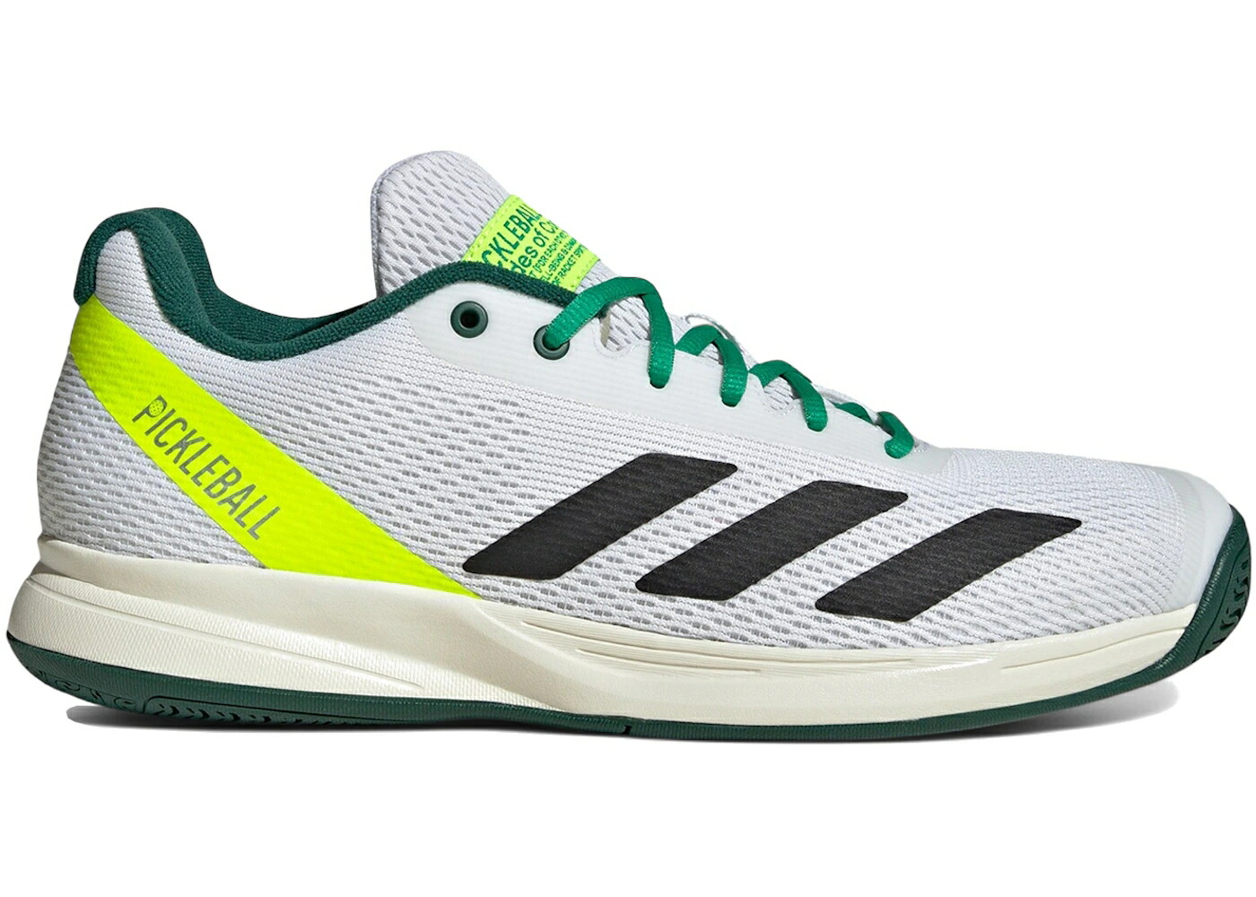 アディダス 白いこと 白いこと 中核グループ 黒いこと 黒いこと 緑 緑であること スニーカー メンズ ADIDAS PICKLEBALL CLOUD WHITE CORE BLACK COLLEGIATE GREEN / CLOUD WHITE CORE BLACK