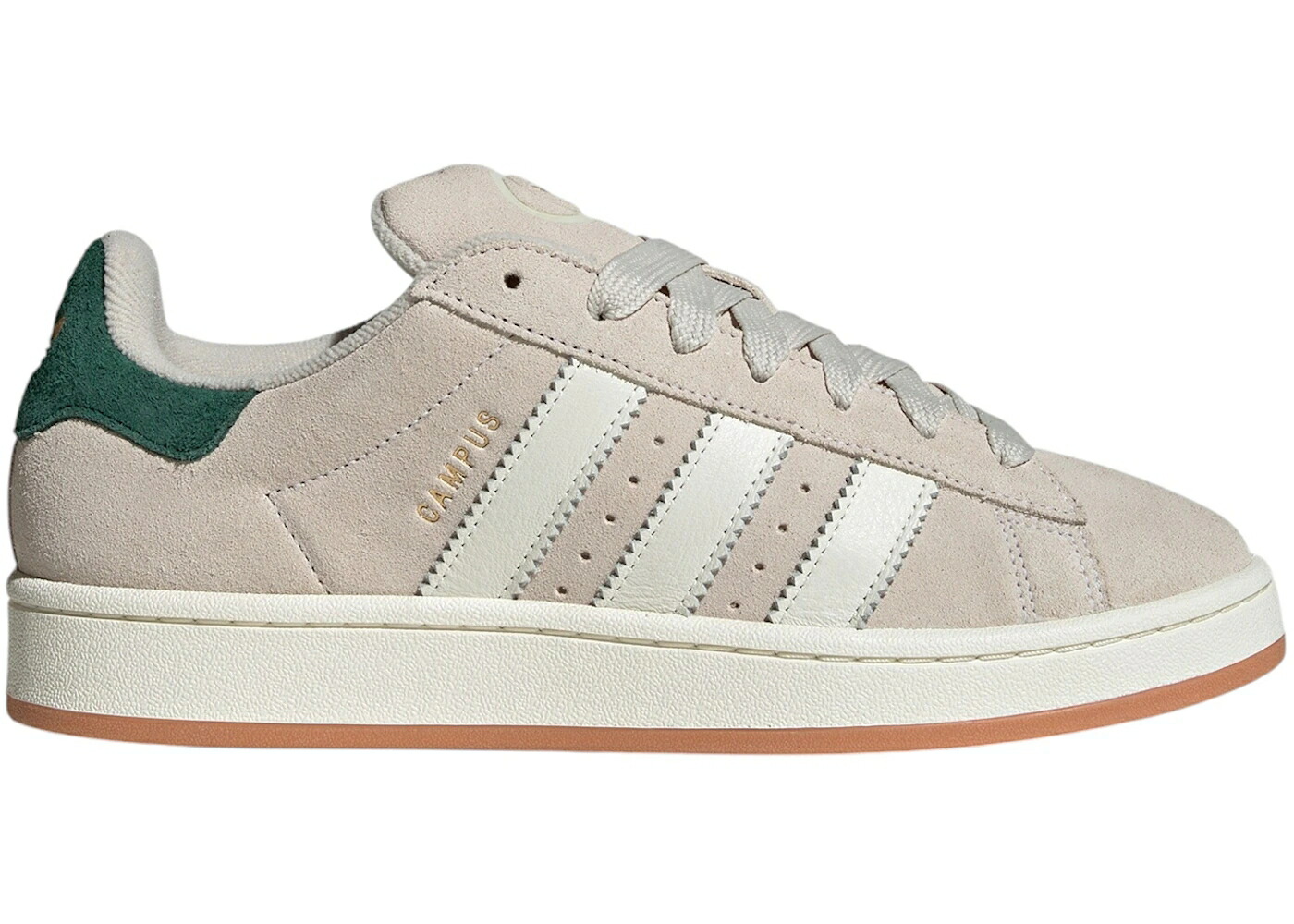 アディダス キャンパス 白色 ホワイト 緑 グリーン スニーカー メンズ ADIDAS CAMPUS 00S ALUMINA OFF WHITE COLLEGIATE GREEN / ALUMINA OFF WHITE COLLEGIATE