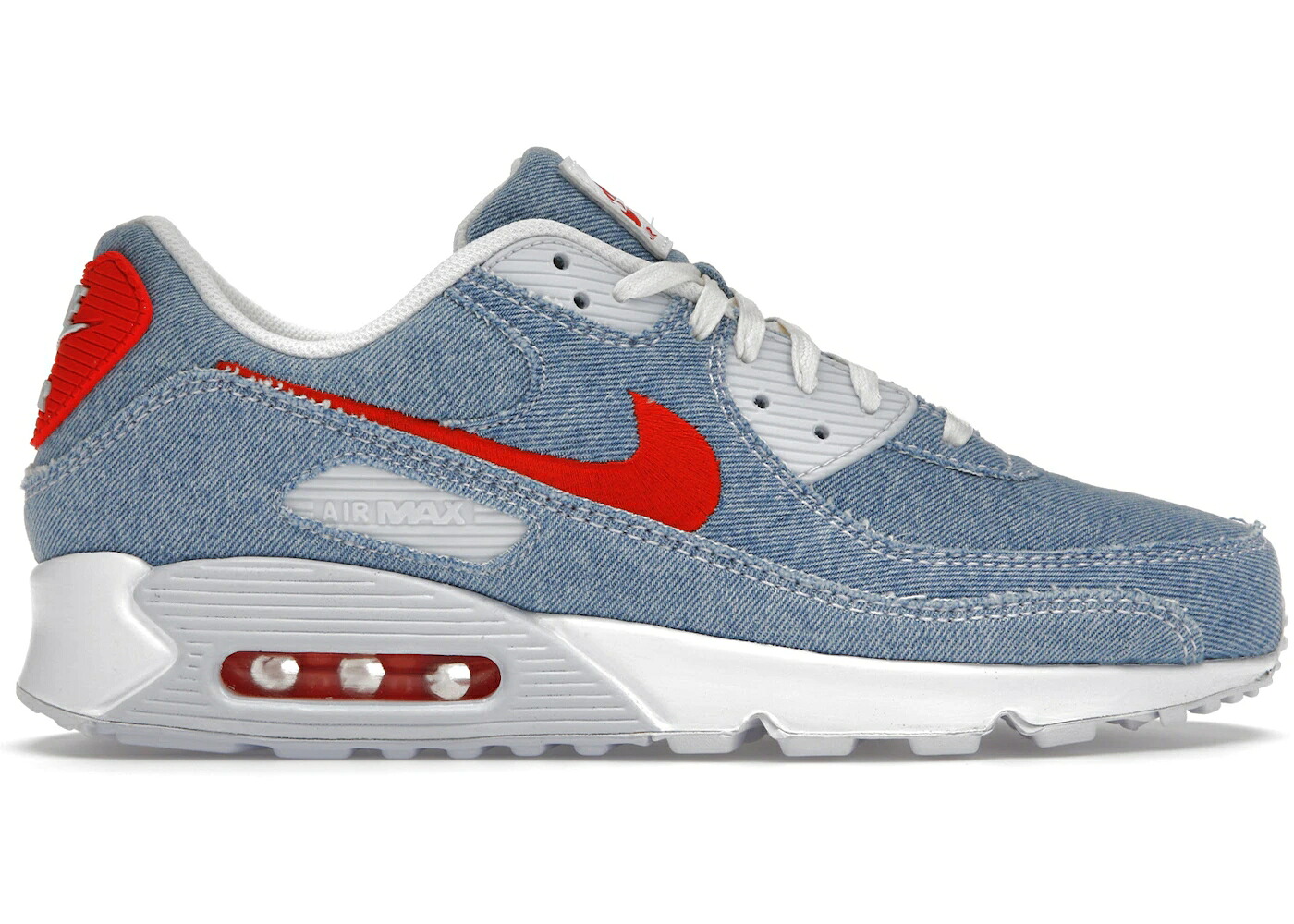 ナイキ マックス デニム 青色 ブルー エアマックス スニーカー メンズ NIKE AIR MAX 90 DENIM LIGHT WASH / BLUE DENIM|スニケス