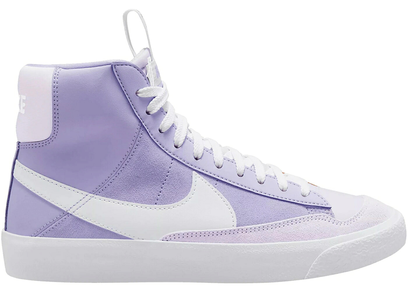 ナイキ ブレイザー ミッド 茶色 ブラウン ジュニア キッズ NIKE BLAZER MID 77 SE JUST DO IT LILAC BLOOM BARELY GRAPE (GS) / LILAC BLOOM LIGHT OREWOOD BROWN ベビー マタニティ スニーカー|スニケス