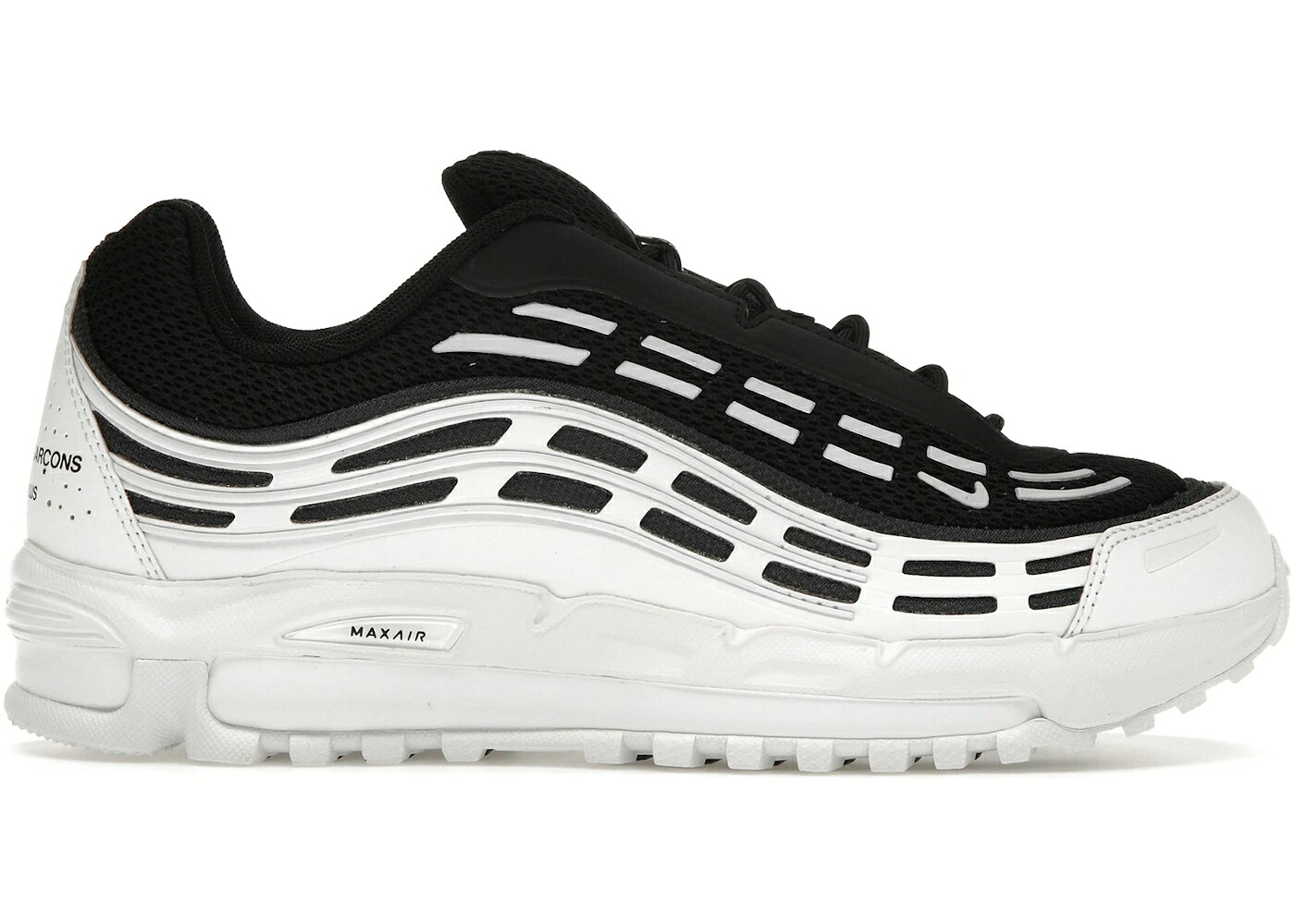 ナイキ マックス 黒いこと 黒いこと 白いこと 白いこと エア湖マックス 2.5 コムデ給仕 スニーカー メンズ NIKE AIR MAX TL COMME DES GARCONS HOMME PLUS BLACK WHITE / WHITE BLACK WHITE
