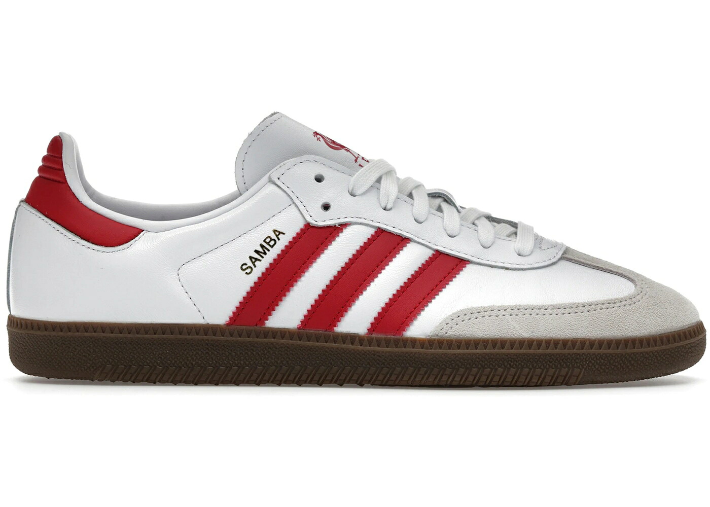 アディダス サンバ 白いこと 白いこと 赤 赤いこと スニーカー メンズ ADIDAS SAMBA LIVERPOOL FC / FOOTWEAR WHITE STRAWBERRY RED