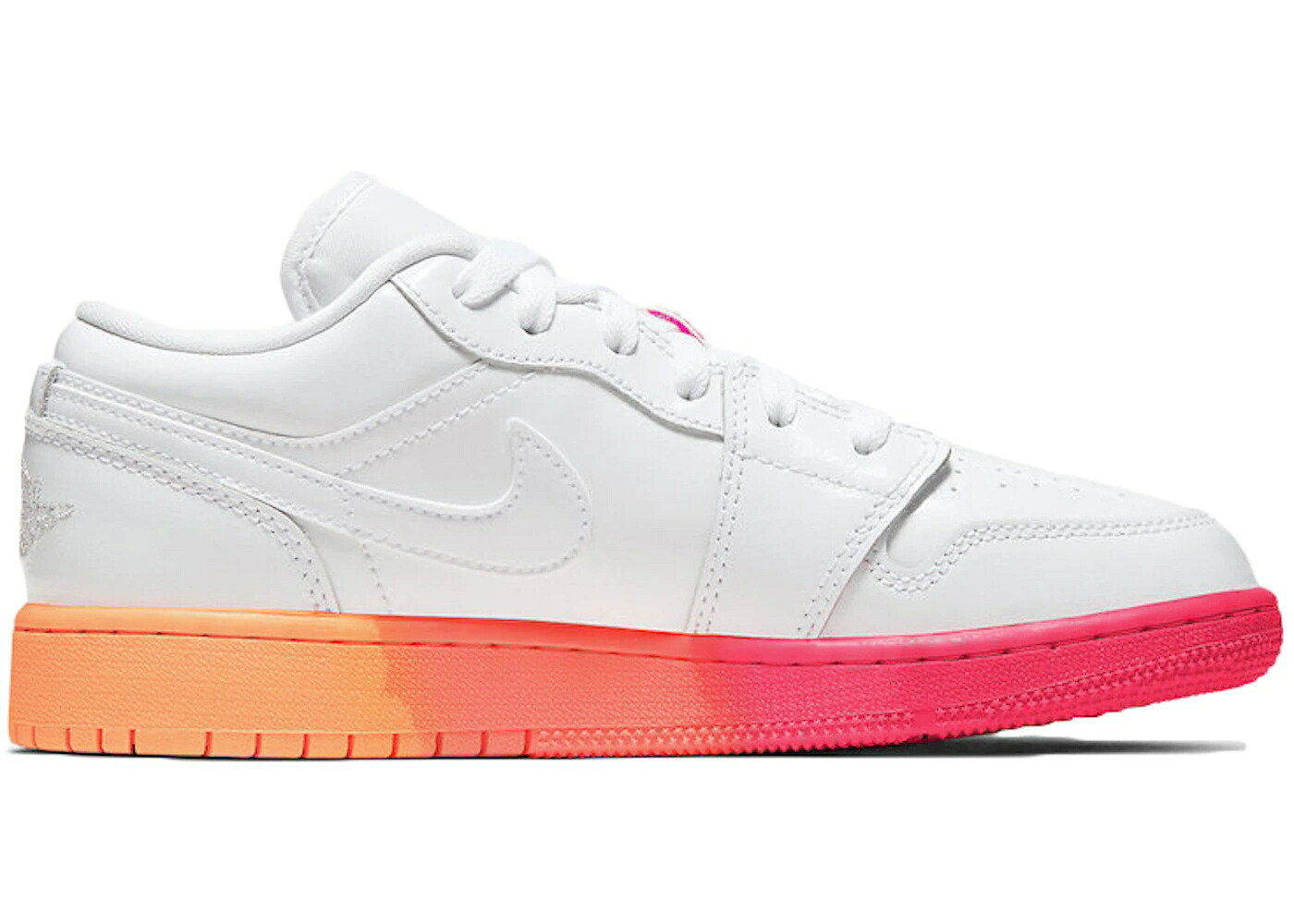 ナイキ ジョーダン 白色 ホワイト クリムゾン ジュニア キッズ JORDAN 1 LOW SUNRISE (GS) / WHITE BRIGHT CRIMSON BRIGHT ベビー マタニティ スニーカー|スニケス