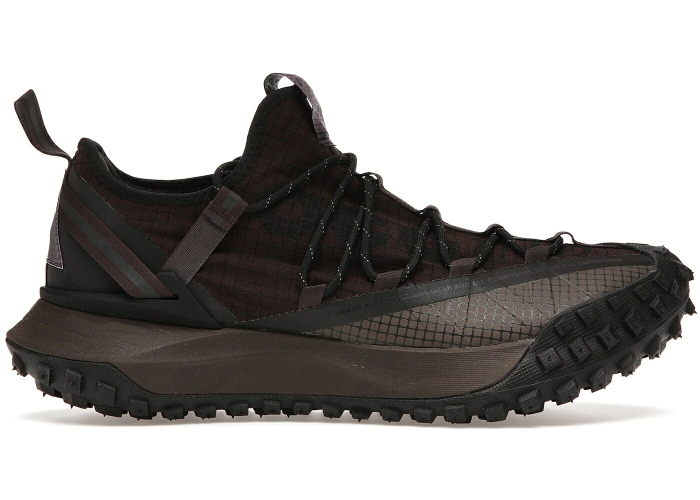ナイキ 茶色 ブラウン 黒色 ブラック スニーカー メンズ NIKE ACG MOUNTAIN FLY LOW BROWN BASALT / BROWN BASALT BLACK｜スニケス
