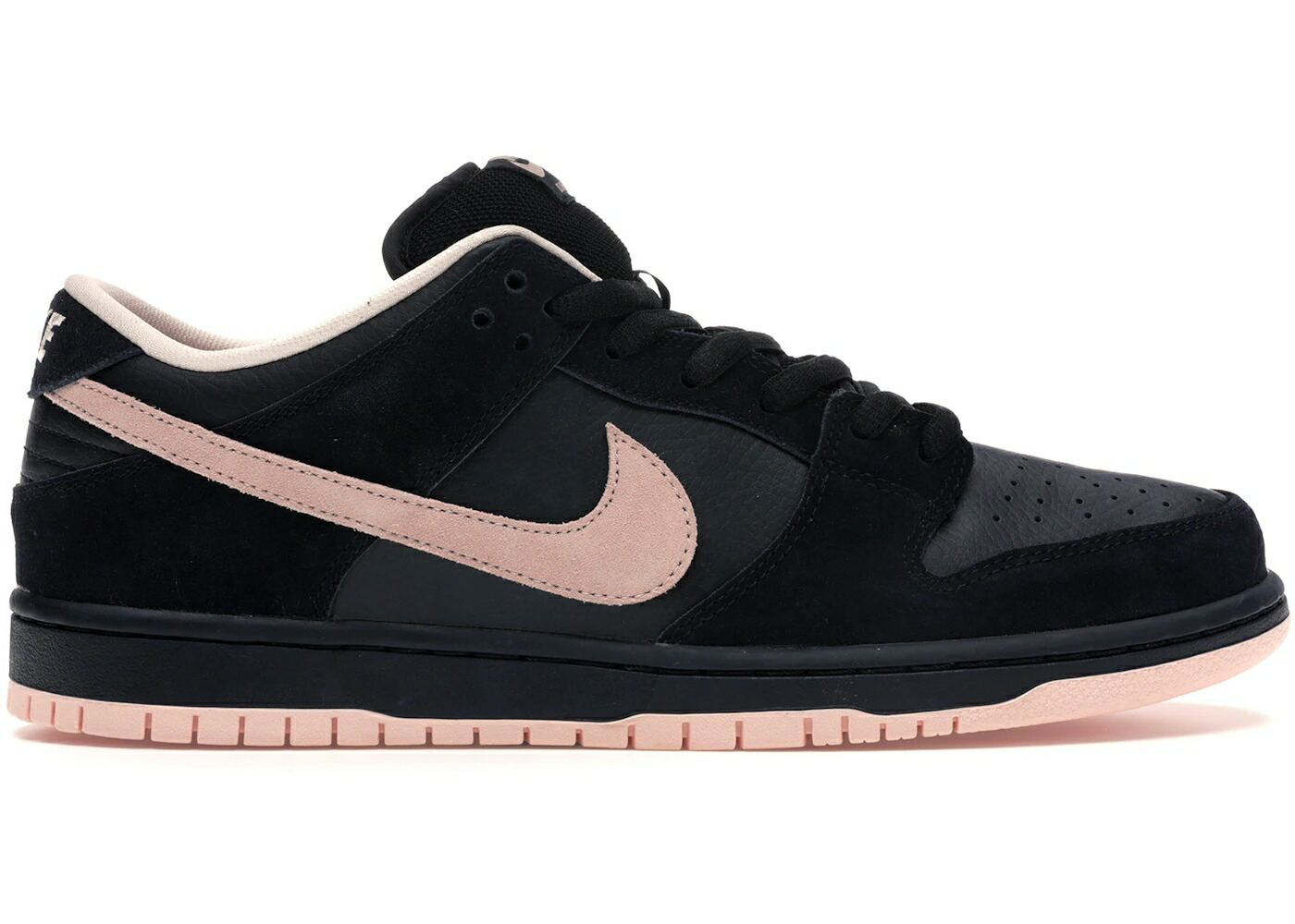 ナイキ エスビー ダンク 黒色 ブラック ダンクロー スニーカー メンズ NIKE SB DUNK LOW BLACK WASHED CORAL / BLACK WASHED CORAL BLACK