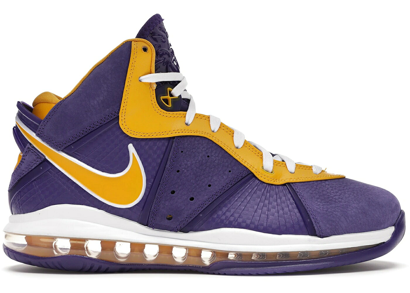 ナイキ レブロン レイカーズ 厚地の外套 紫 パープル スニーカー メンズ NIKE LEBRON 8 LAKERS / COURT PURPLE COURT PURPLE