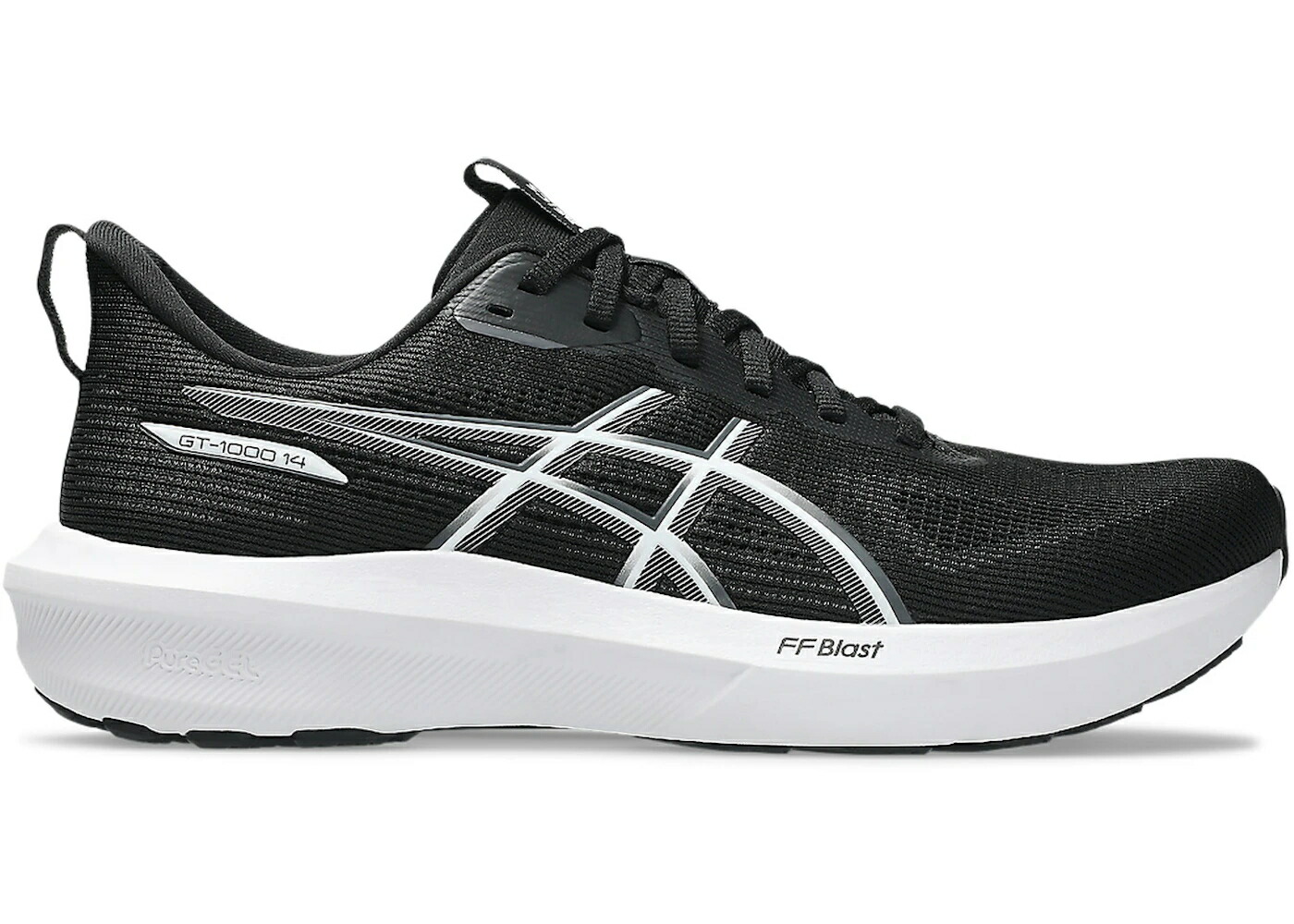 アシックス 黒色 ブラック 白色 ホワイト スニーカー メンズ ASICS GT-1000 14 BLACK WHITE / BLACK WHITE