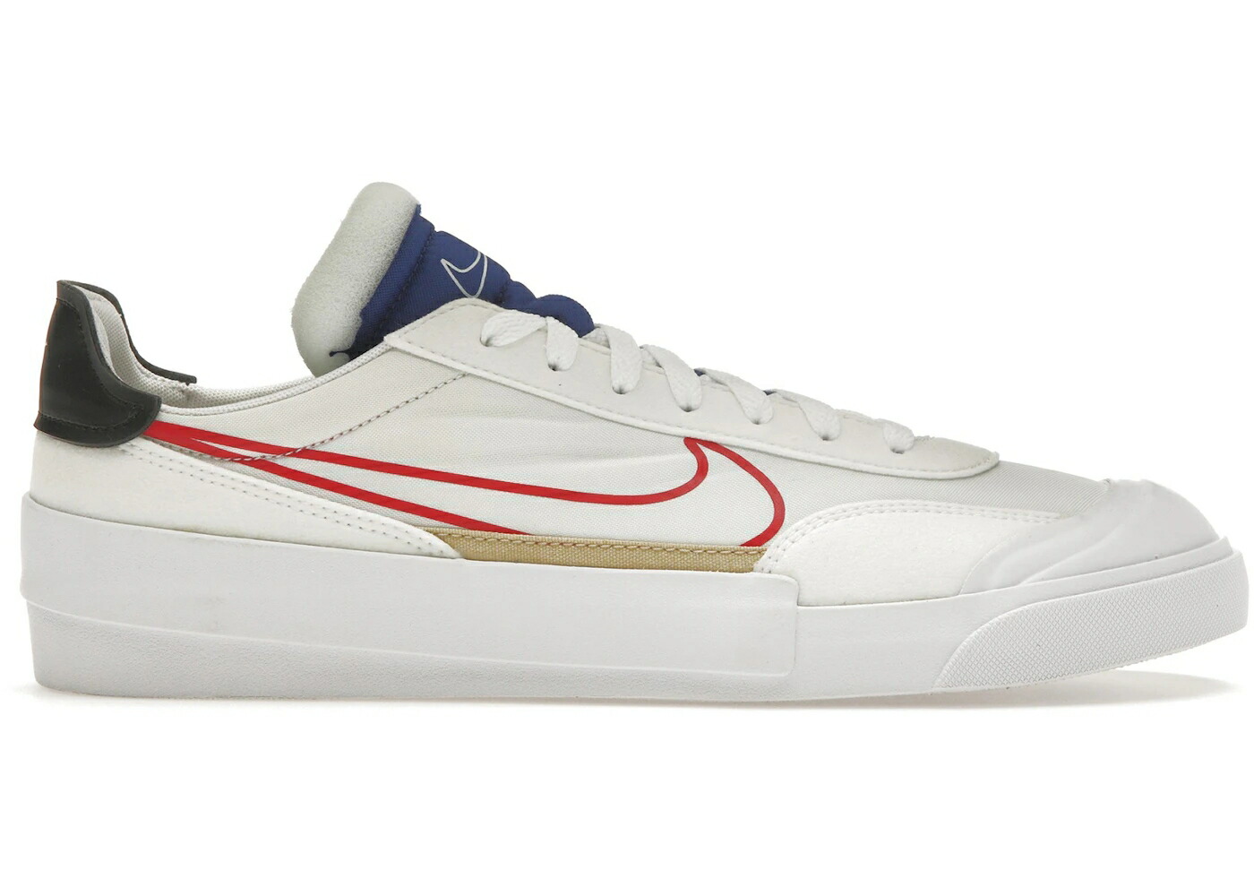 ナイキ 白色 ホワイト ディープ 青色 ブルー 黒色 ブラック スニーカー メンズ NIKE DROP-TYPE WHITE DEEP ROYAL BLUE / WHITE DEEP ROYAL BLUE BLACK