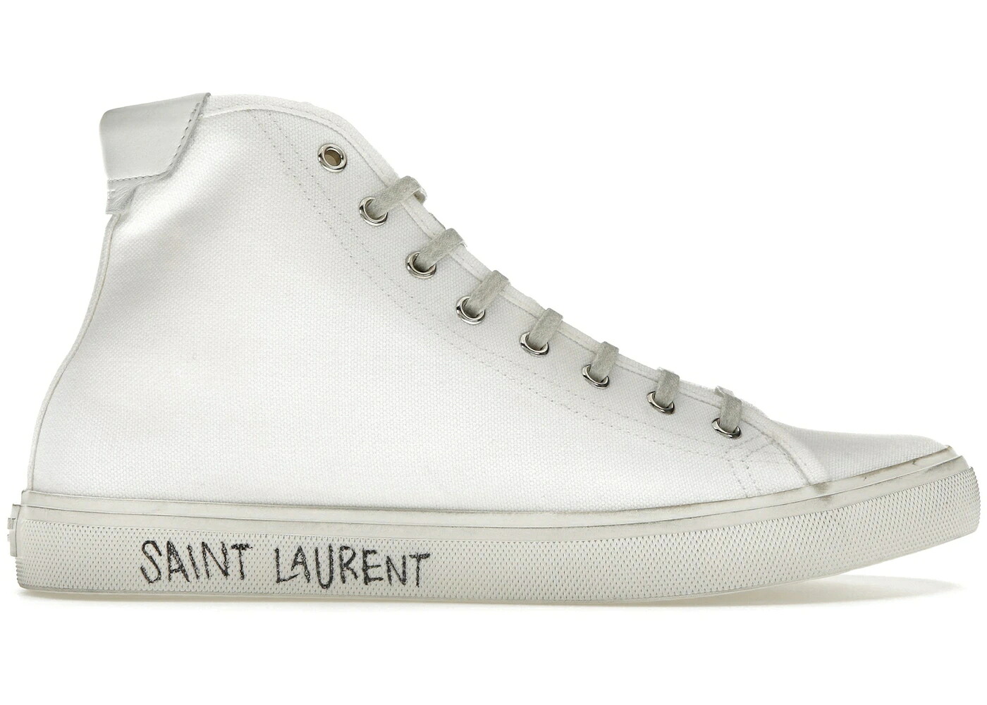 サンローラン マリブ ミッド 白色 ホワイト スニーカー メンズ SAINT LAURENT SAINT LAURENT MALIBU MID OPTIC WHITE / OPTIC WHITE|スニケス