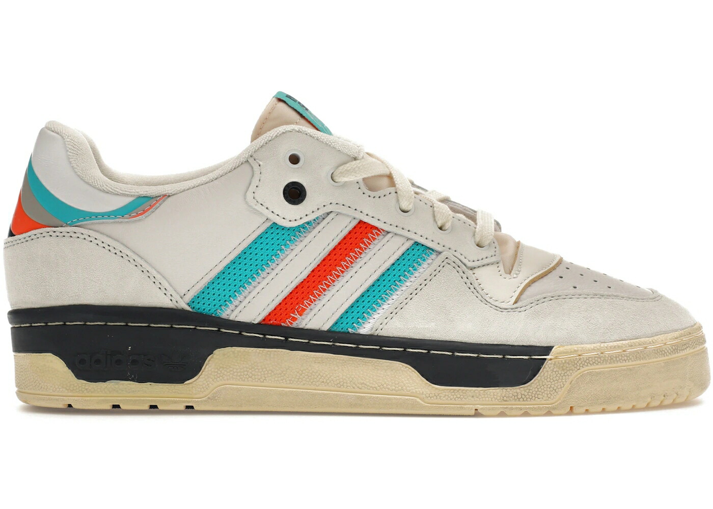 アディダス 白色 ホワイト スニーカー メンズ ADIDAS RIVALRY LOW EXTRA BUTTER WHITE / CRYSTAL WHITE CRYSTAL WHITE