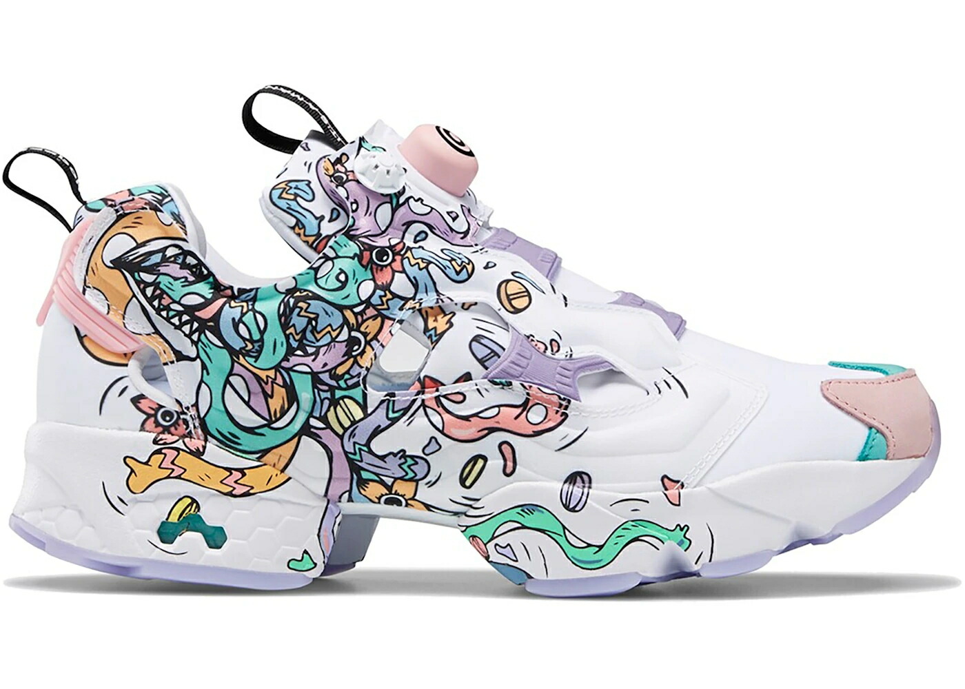 リーボック 白いこと 白いこと さくら色 黒いこと 黒いこと インスタポンプフューリー スニーカー メンズ REEBOK INSTAPUMP FURY DISTORTEDD / WHITE LIGHT PINK BLACK メンズ靴-靴-スニーカー