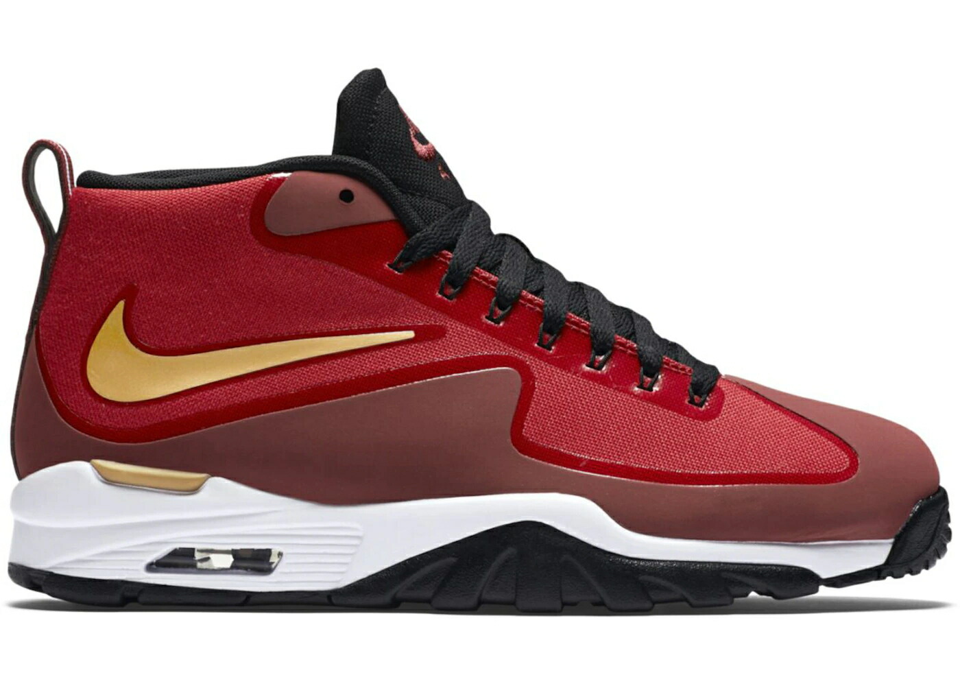 ナイキ 赤 レッド ゴールド チーム スニーカー メンズ NIKE AIR UNTOUCHABLE VAPOR GYM RED / GYM RED METALLIC GOLD TEAM RED