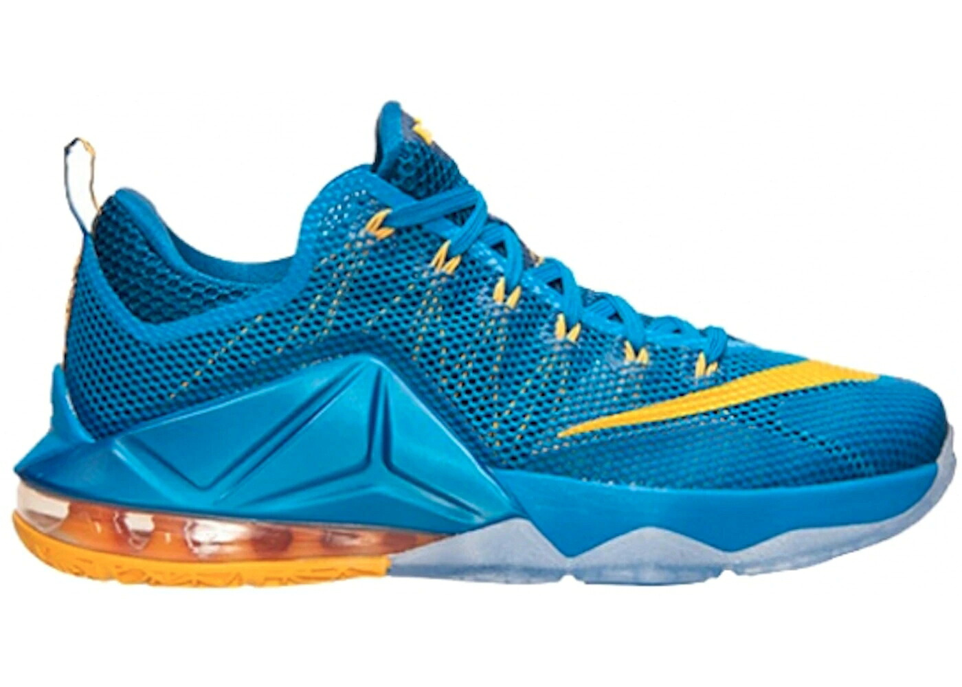 ナイキ レブロン 青味 青み ゴールド スニーカー メンズ NIKE LEBRON 12 LOW ENTOURAGE / PHOTO BLUE UNIVERSITY GOLD GYM