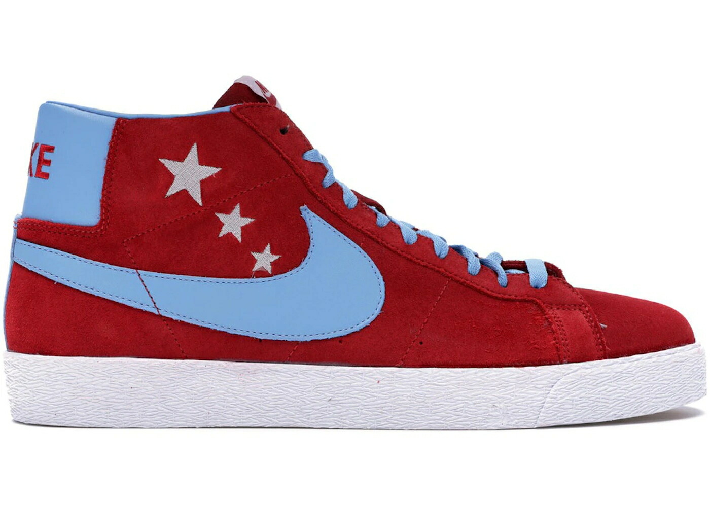ナイキ エスビー ブレイザー 赤 赤いこと 青味 青み 縮くれる ウェイブ スニーカー メンズ NIKE SB BLAZER VANILLA ICE / VARSITY RED BLUE WAVE
