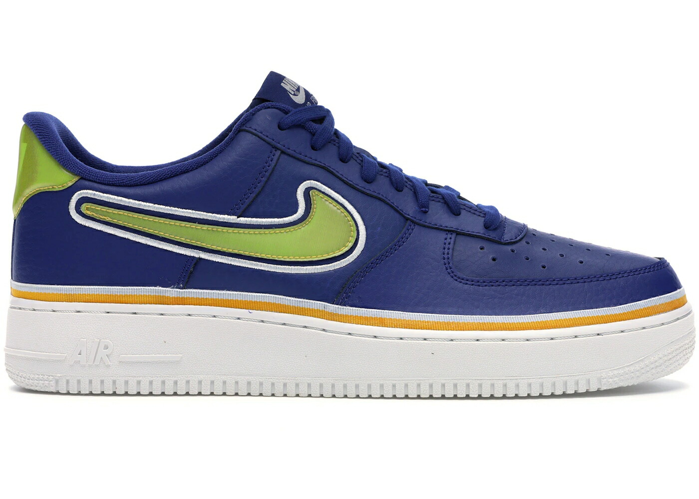ナイキ ディープ ゴールド エアフォース スニーカー メンズ NIKE AIR FORCE 1 LOW SPORT NBA DEEP ROYAL UNIVERSITY GOLD / DEEP ROYAL UNIVERSITY GOLD OFF