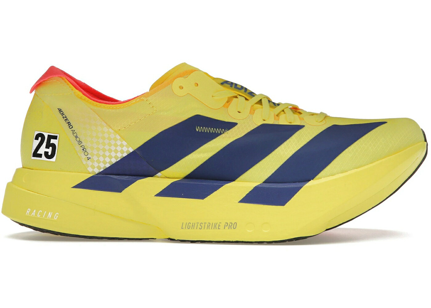 アディダス アディゼロ アディオス プロ 黄色 イエロー 紺色 ネイビー スニーカー メンズ ADIDAS ADIZERO ADIOS PRO 4 YELLOW NAVY / YELLOW NAVY