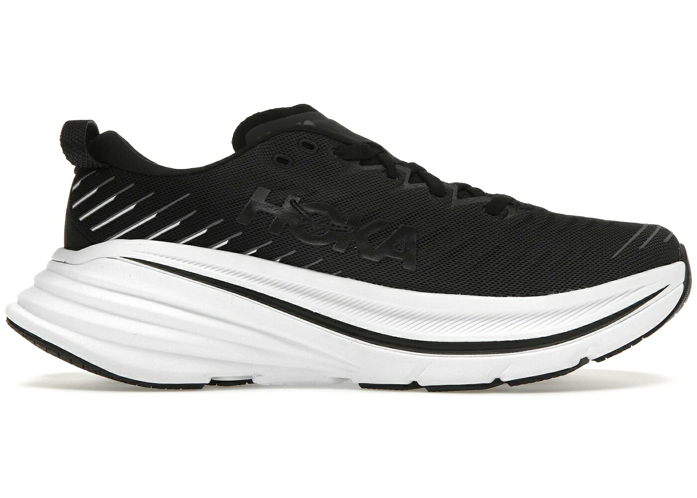 ホカオネオネ 黒いこと 黒いこと 白いこと 白いこと スニーカー メンズ HOKA ONE ONE HOKA ONE BONDI X BLACK WHITE / BLACK WHITE メンズ靴-靴