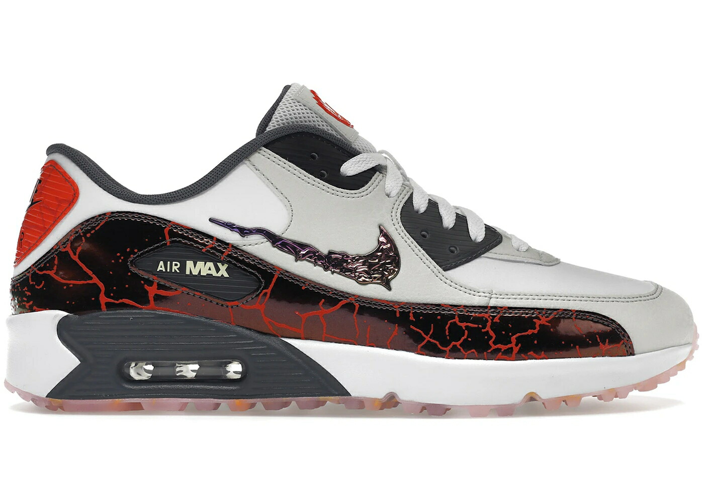ナイキ マックス ゴルフ カモ柄 白色 ホワイト 灰色 グレー エアマックス スニーカー メンズ NIKE AIR MAX 90 GOLF NRG DESERT CAMO / WHITE PHANTOM IRON GREY CITRON