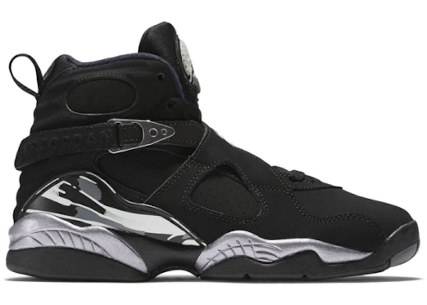 ナイキ ジョーダン 黒色 ブラック 白色 ホワイト ジュニア キッズ JORDAN 8 RETRO CHROME (2015) (GS) / BLACK WHITE LIGHT GRAPHITE ベビー マタニティ スニーカー|スニケス