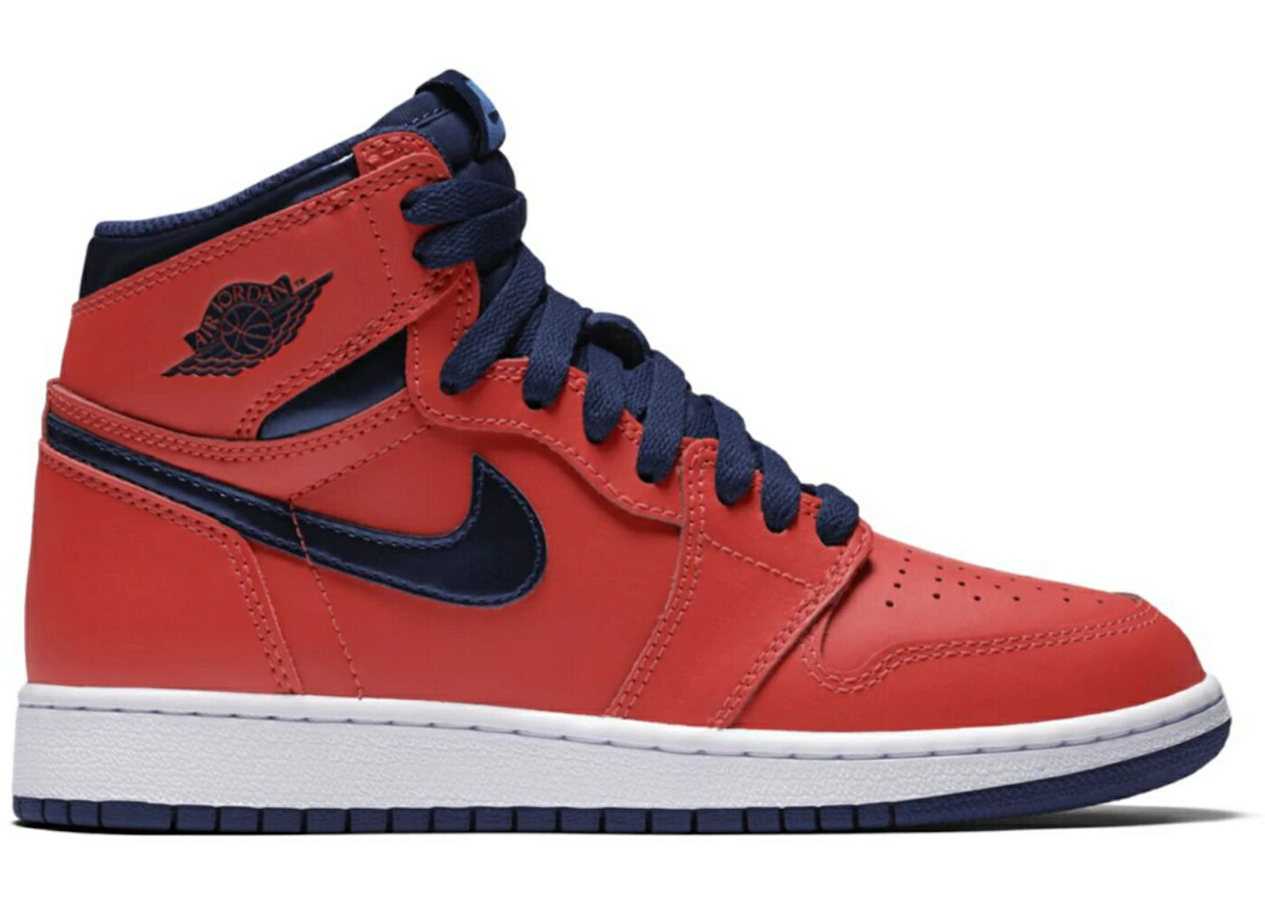 ナイキ ジョーダン クリムゾン 紺色 ネイビー ジュニア キッズ JORDAN 1 RETRO DAVID LETTERMAN (GS) / LIGHT CRIMSON MIDNIGHT NAVY ベビー マタニティ スニーカー
