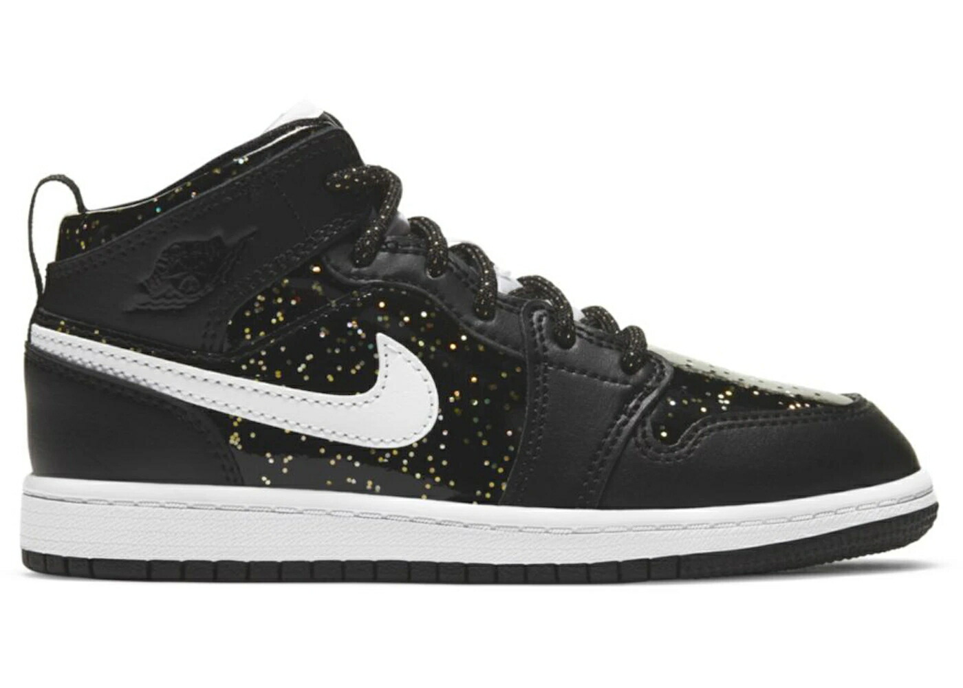 ナイキ ジョーダン ミッド 黒いこと 黒いこと 白いこと 白いこと お坊っちゃん キッズ JORDAN 1 MID SE BLACK GLITTER (なおなお書き) / BLACK WHITE BLACK もの言う花 マタニティ スニーカー