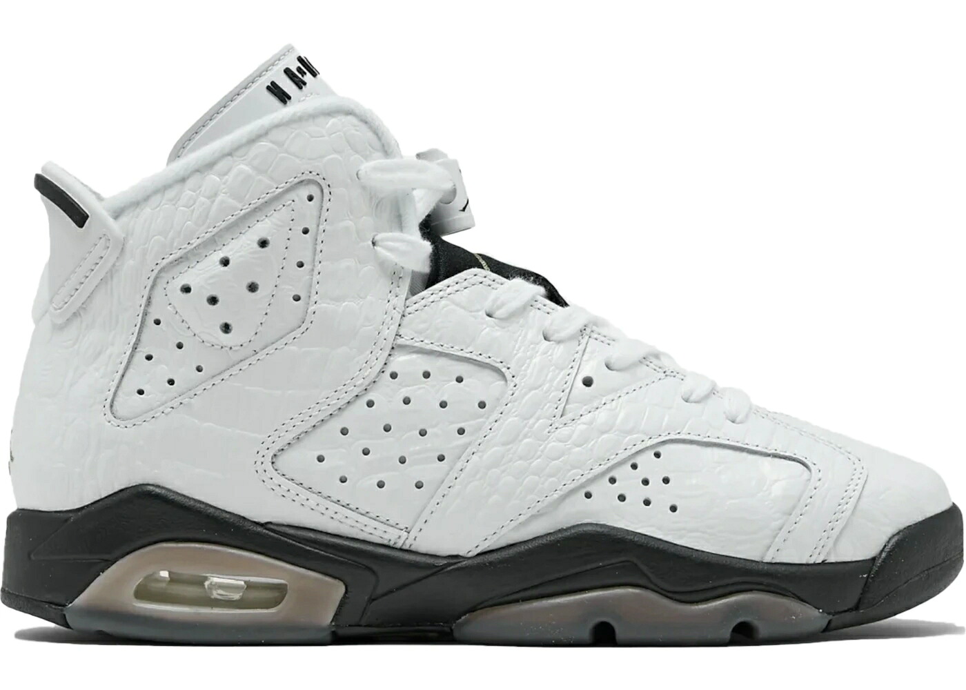ナイキ ジョーダン 灰色 グレー 黒色 ブラック 白色 ホワイト ジュニア キッズ JORDAN 6 RETRO ALLIGATOR (GS) / NEUTRAL GREY BLACK WHITE ベビー マタニティ スニーカー|スニケス