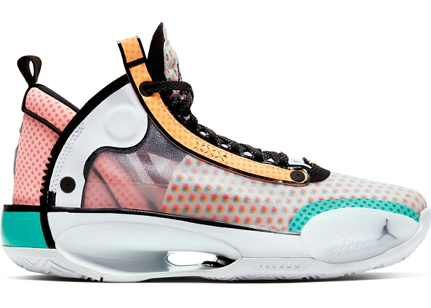 ナイキ ジョーダン アート 白色 ホワイト ジュニア キッズ JORDAN XXXIV LOW GUO AILUN POP ART (GS) / WHITE MULTI COLOR ベビー マタニティ スニーカー