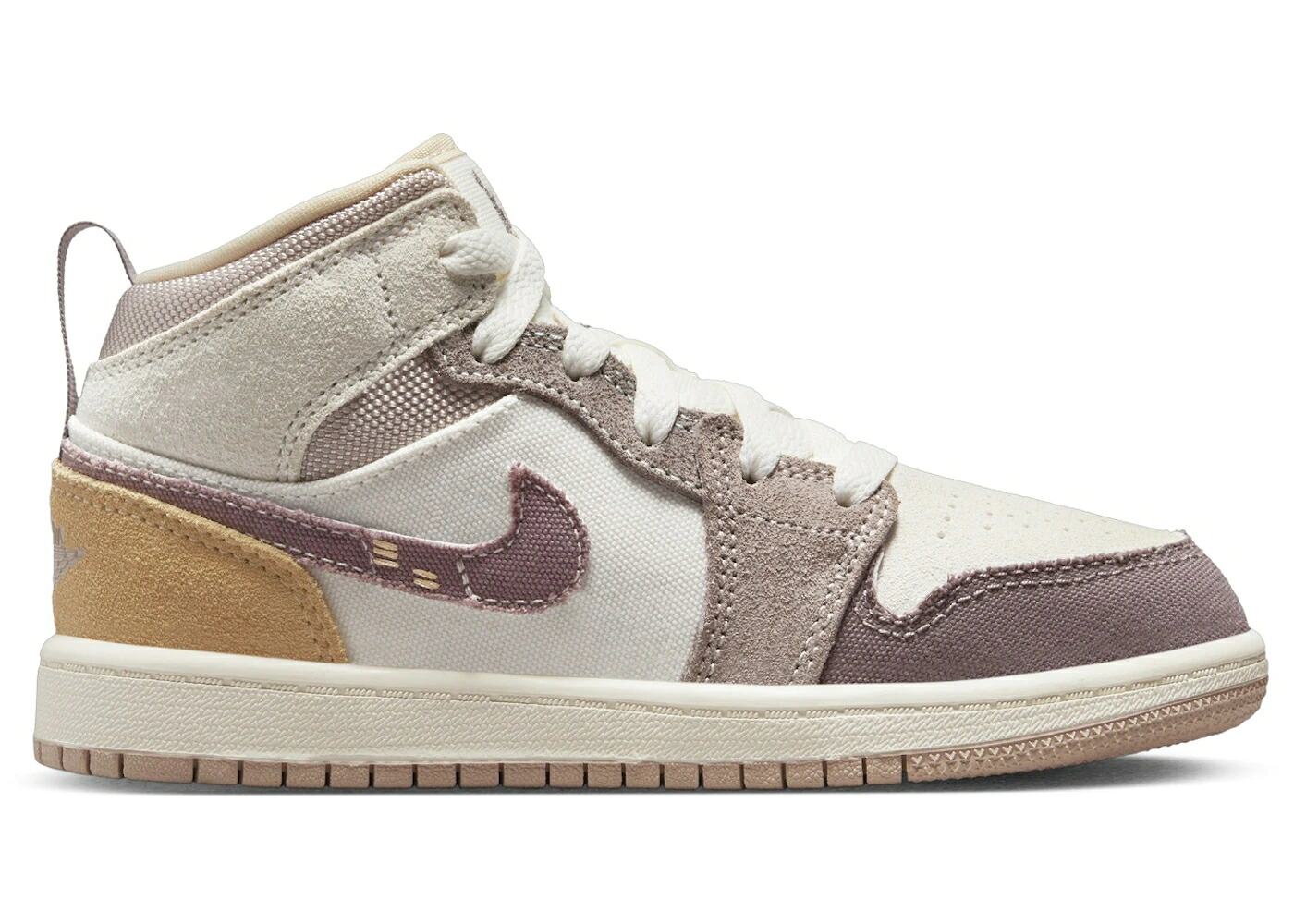 ナイキ ジョーダン ミッド ゴールド ジュニア キッズ JORDAN 1 MID SE CRAFT SAIL FOSSIL STONE CELESTIAL GOLD TAUPE HAZE (PS) / SAIL FOSSIL STONE CELESTIAL GOLD ベビー マタニティ スニーカー|スニケス