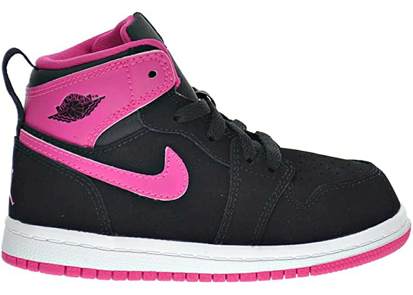 ナイキ ジョーダン ご機嫌 サクラ色 黒いこと 黒いこと 御坊っちゃん キッズ JORDAN 1 RETRO HIGH VIVID PINK (TD) / BLACK VIVID PINK