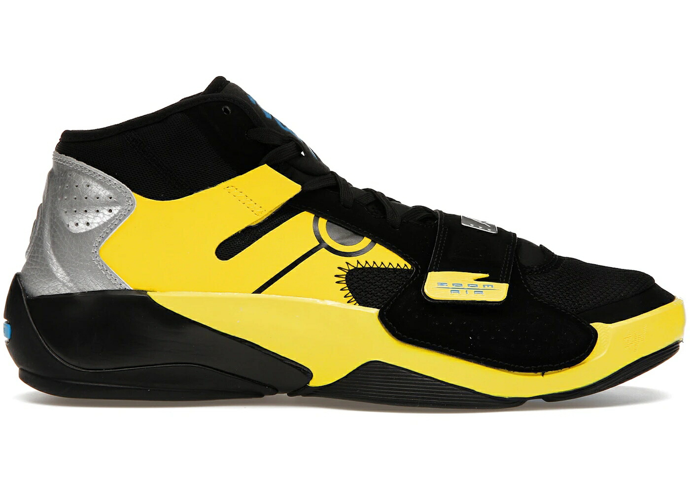 ナイキ ジョーダン 黒色 ブラック レーザー 青色 ブルー 黄色 イエロー ストライク VS. スニーカー メンズ JORDAN ZION 2 SP NARUTO SASUKE / BLACK LASER BLUE YELLOW STRIKE