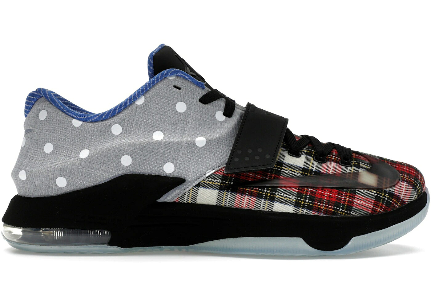 ナイキ 赤 レッド 黒色 ブラック 白色 ホワイト & スニーカー メンズ NIKE KD 7 EXT PLAID POLKA DOT / UNIVERSITY RED BLACK WHITE｜スニケス