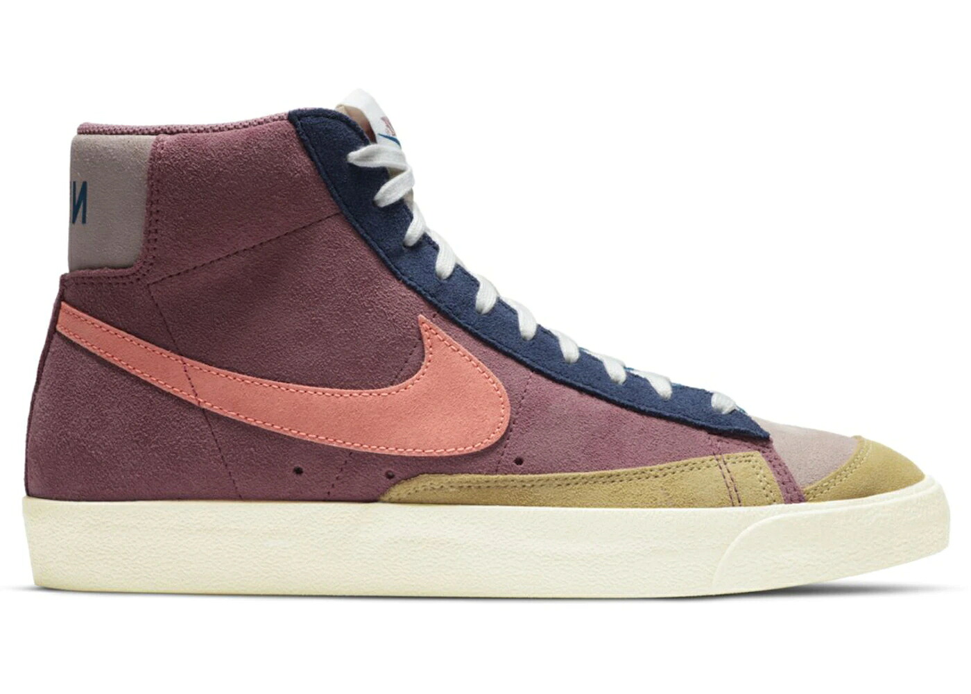 ナイキ ブレイザー ミッド 赤 レッド ディープ 紺色 ネイビー 青色 ブルー スニーカー メンズ NIKE BLAZER MID 77 DESERT BERRY / DESERT BERRY RED DEEP NAVY BLUE|スニケス