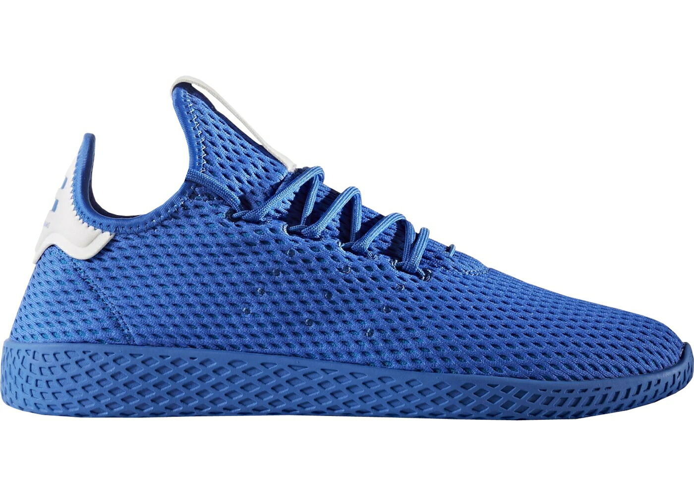 アディダス 庭球 益荒男 青み 青色 白いこと 白いこと スニーカー メンズ ADIDAS TENNIS HU PHARRELL SOLID BLUE / BLUE BLUE FOOTWEAR WHITE