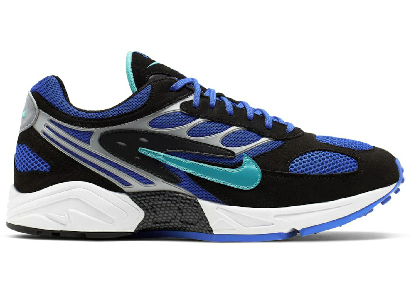 ナイキ 青色 ブルー 黒色 ブラック 灰色 グレー スニーカー メンズ NIKE AIR GHOST RACER BLUE / BLACK RACER BLUE WOLF GREY HYPER
