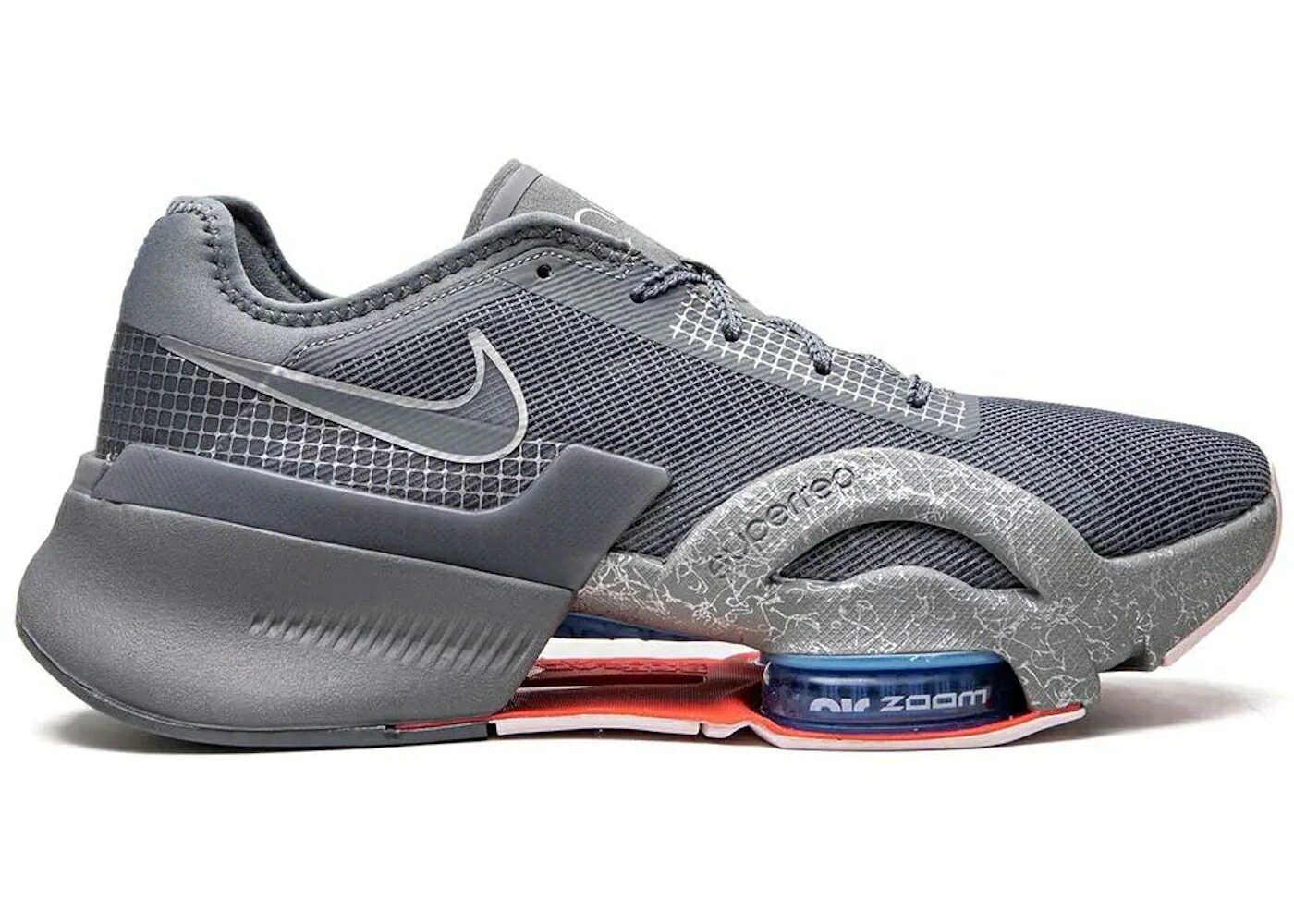 ナイキ ズーム クール 灰色 グレー スニーカー メンズ NIKE AIR ZOOM SUPERREP 3 COOL GREY / COOL GREY PARTICLE GREY