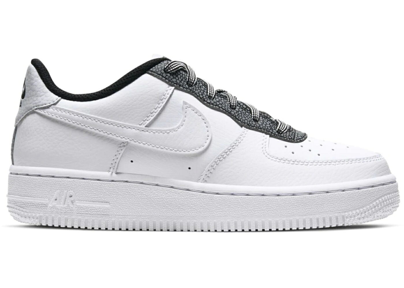 ナイキ 白色 ホワイト クール 灰色 グレー ピュア プラチナム エアフォース ジュニア キッズ NIKE AIR FORCE 1 LOW LV8 WHITE COOL GREY (GS) / WHITE PURE PLATINUM COOL GREY ベビー マタニティ スニーカー｜スニケス