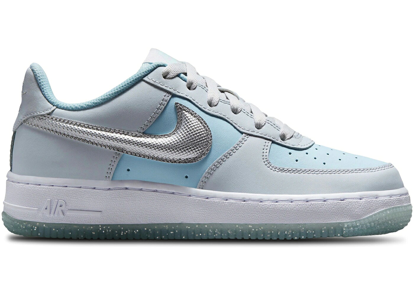 ナイキ ピュア プラチナム 青色 ブルー エアフォース ジュニア キッズ NIKE AIR FORCE 1 LOW PURE PLATINUM GLACIER BLUE (GS) / PURE PLATINUM GLACIER BLUE ベビー マタニティ スニーカー