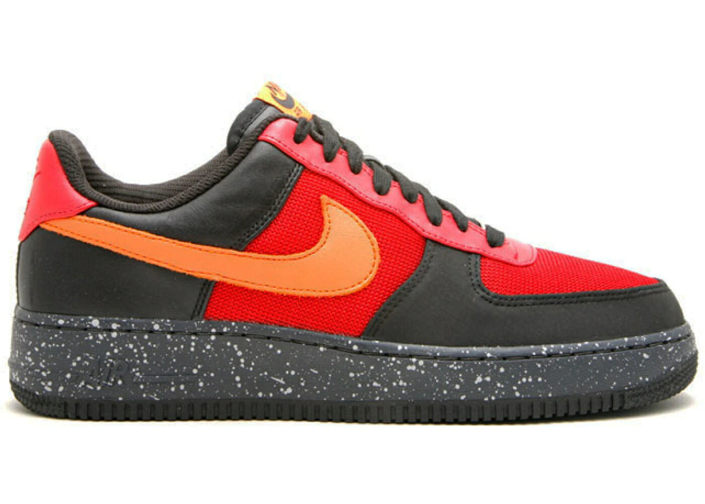 ナイキ 割り増し金 黒いこと 黒いこと 赤 赤いこと 空軍 スニーカー メンズ NIKE AIR FORCE 1 PREMIUM BLACK MANDARIN / VARSITY RED MANDARIN BLACK