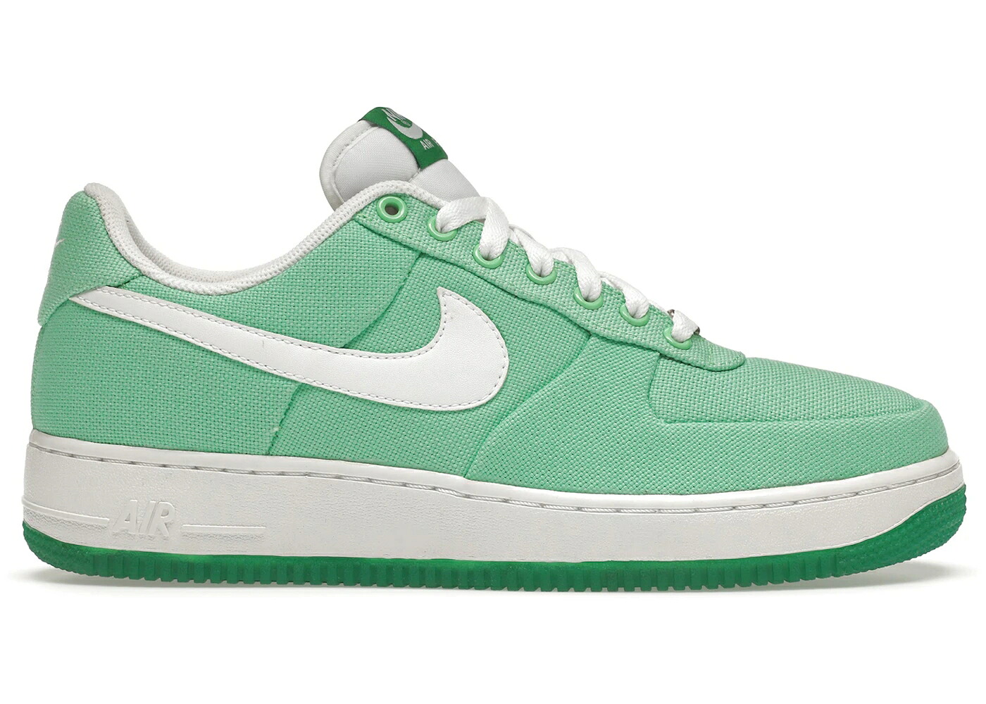 ナイキ 白色 ホワイト 緑 グリーン エアフォース WOMEN'S スニーカー レディース NIKE AIR FORCE 1 LOW CANVAS TOURMALINE (WOMEN'S) / TOURMALINE WHITE LUCKY GREEN｜スニケス
